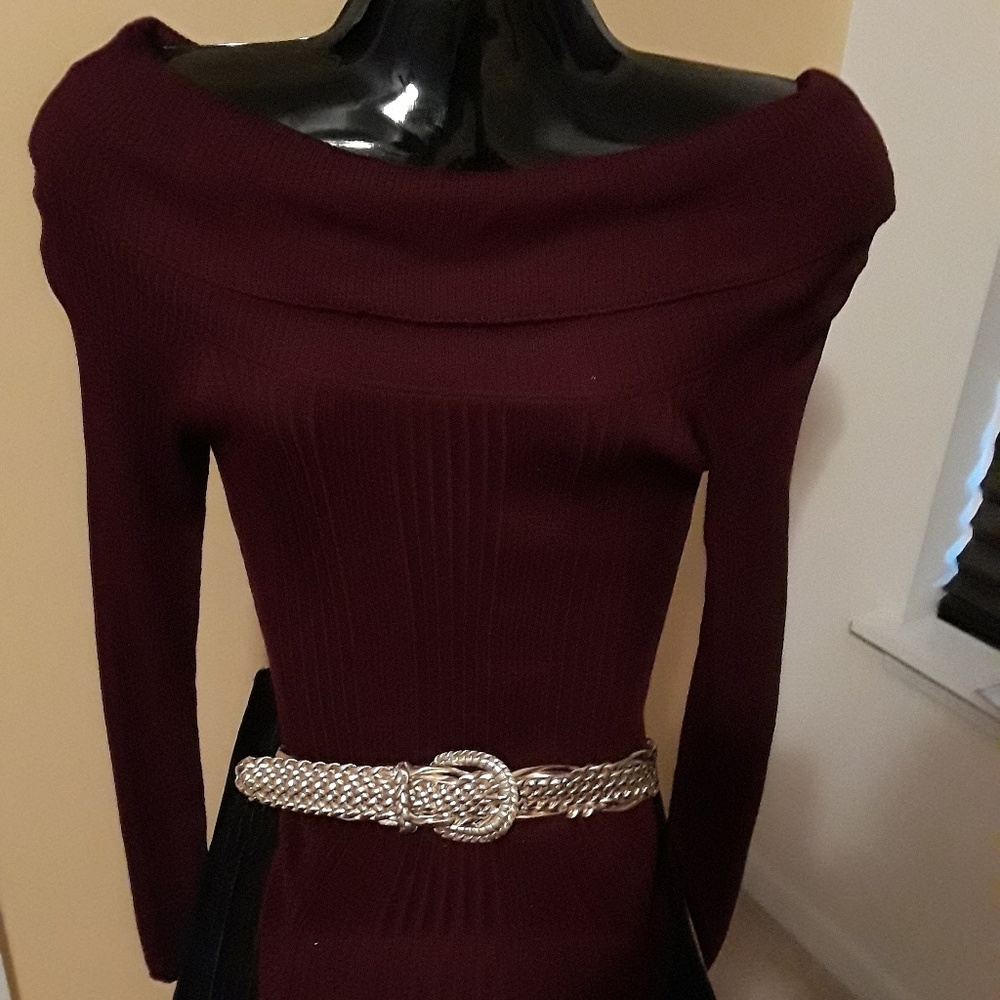 Burgundy Vintage Sweater